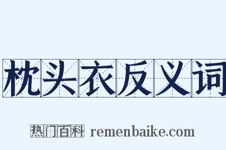 枕头衣反义词是什么意思的图片